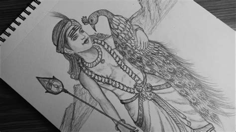 How To Draw Lord Murugan Murugan Drawing Easy God Murugan Pencil