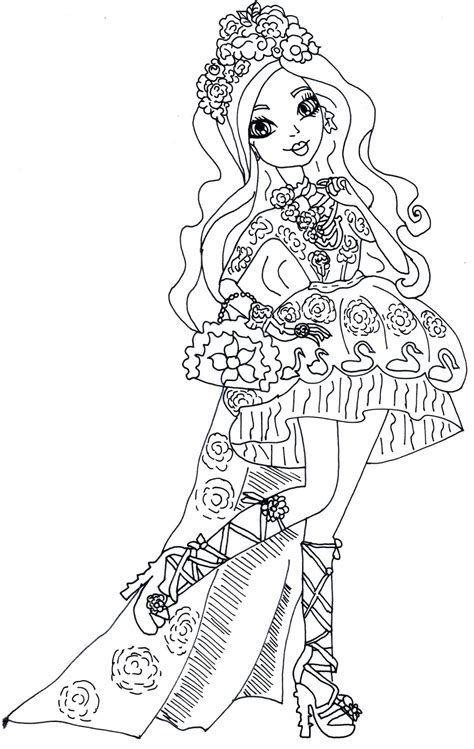 Desenhos De Ever After High Briar Beauty Para Colorir E Imprimir The