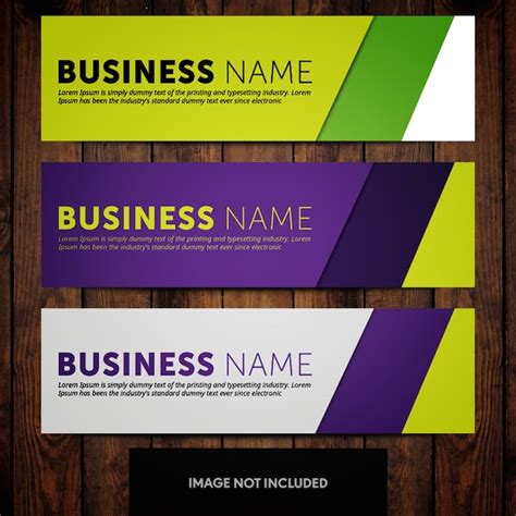 Premium Vector Green And Purple Corporate Banner Design Templates