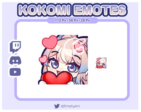 Genshin Impact Kokomi Emote Emphy S Ko Fi Shop Ko Fi Where