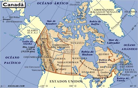 Mapas del Mundo: Mapa de canada y sus provincias