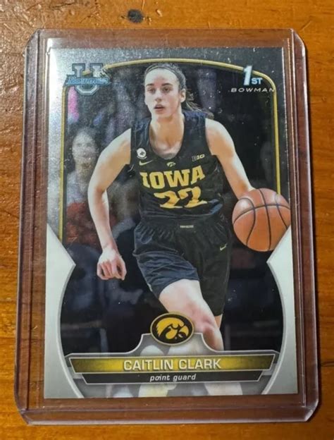 Bowman Chrome U Caitlin Clark Re Base Bowman Iowa Eur