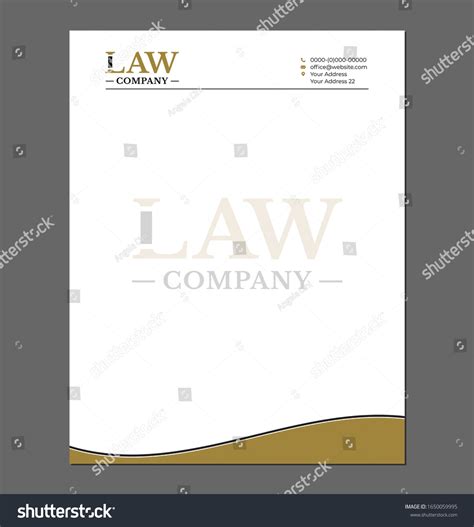 Law Attorney Letterhead Template Print Logo Stock Vector Royalty Free 1650059995 Shutterstock