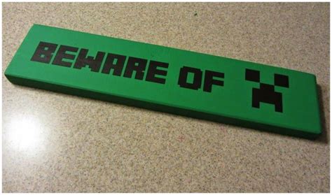 Minecraft Creeper Sign and Minecraft Font | Minecraft font, Minecraft ...