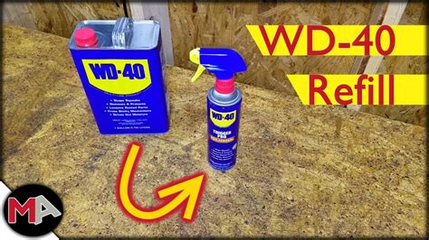 Refilling A Wd 40 Spray Bottle Youtube