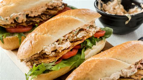 Grilled Chicken Sandwiches With Tomato Basil Aioli Hoagie Sandwiches