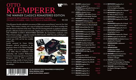 Otto Klemperer The Warner Classics Remastered Edition 1 Symphonic