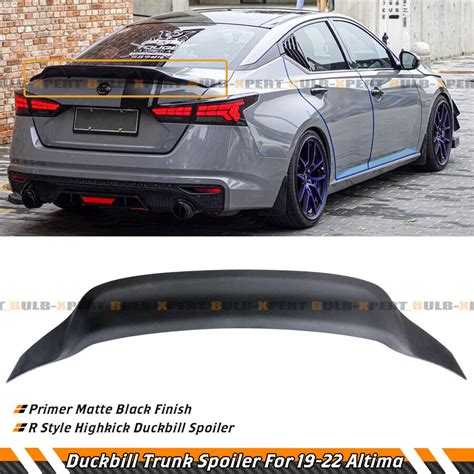 For Nissan Altima R Style Matte Black High Kick Duckbill