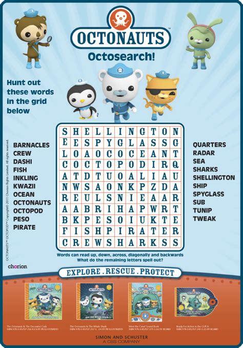 Octonauts Octosearch Scholastic Kids Club