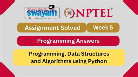 CODE Programming Data Structures And Algorithms Using Python Week 5