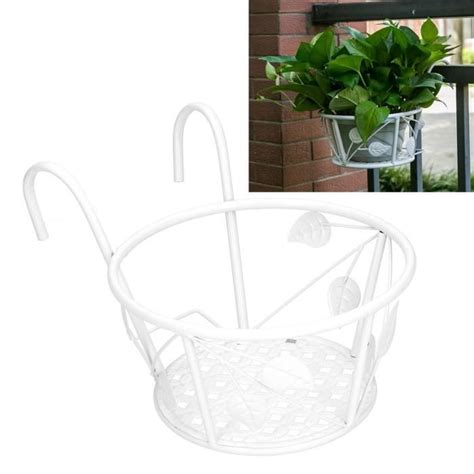 Bll Porte Pots De Fleurs Suspendu En M Tal Pour Balcon Et Jardin