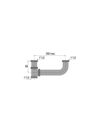 Tubulure Vier Cuves Entraxe R Glable Laiton Valentin