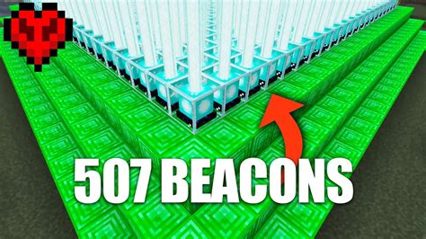 Hice 500 BEACONS En Minecraft Hardcore YouTube