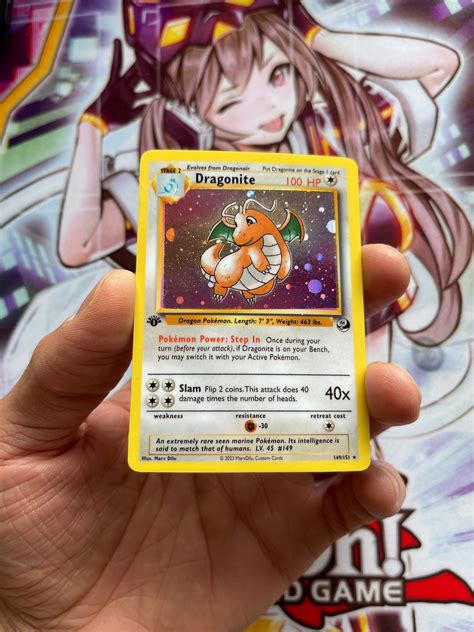 Custom Pokemoncard Dragonite Etsy