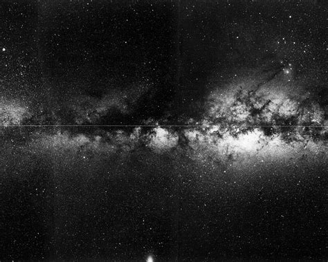 The Milky Way In Black And White Black And White Universe HD Wallpaper