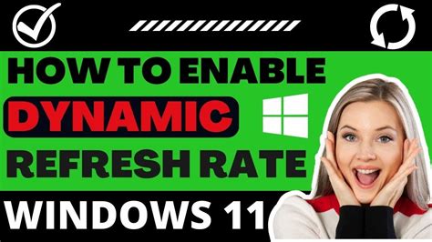 How To Enable Dynamic Refresh Rate On Windows 11 YouTube