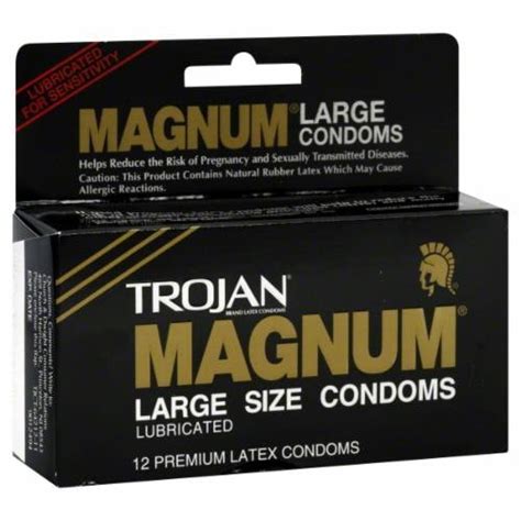 Trojan Magnum Large Size Condoms 12 Count Fred Meyer