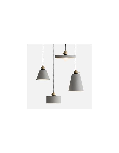 Concrete Vasa Minimalist Pendant Light Cement Pendant Light Kiki Lighting