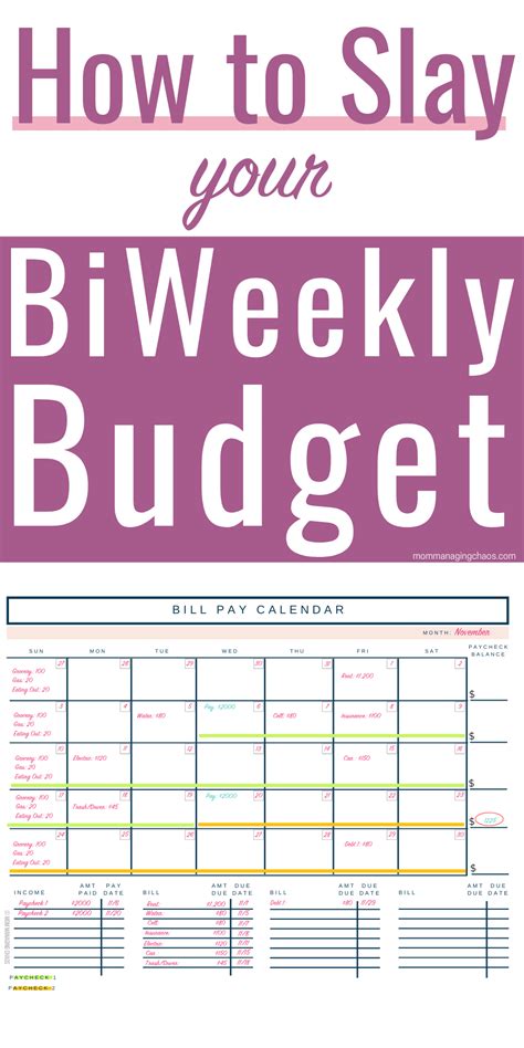 How To Budget Monthly Bills With Biweekly Paychecks Artofit