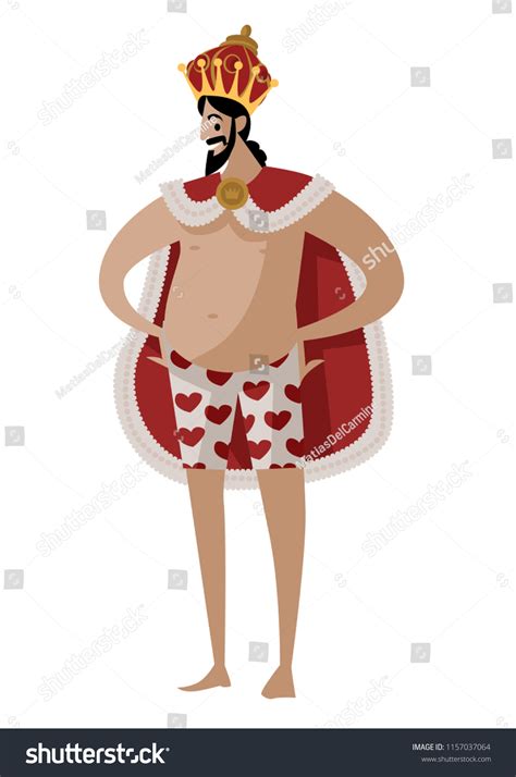 Naked Emperor New Clothes Stock Vector Royalty Free Shutterstock