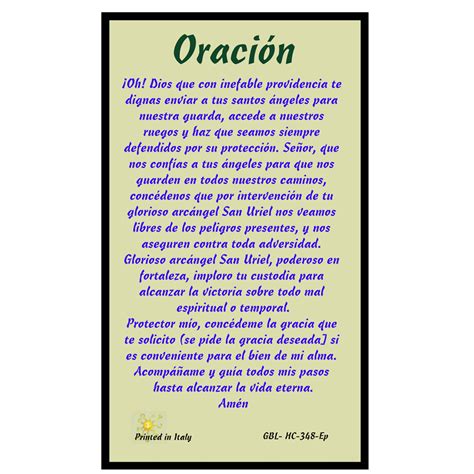 Oración a san uriel arcángel para pedir una gracia La Luz de la