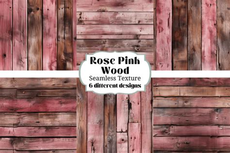 Pink Rose Wood Planks Seamless Texture Graphic By Laura Beth Love · Creative Fabrica