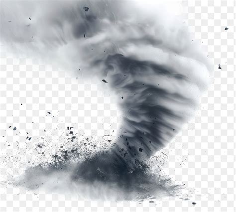 Dynamic Tornado With Debris Swirling Free Png Rawpixel