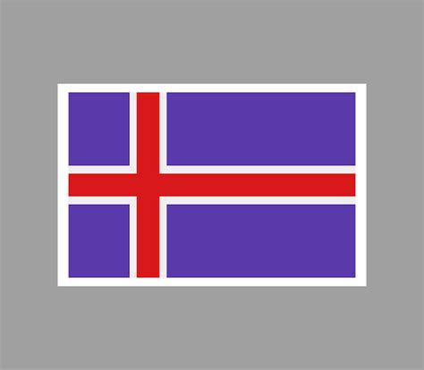 Premium Vector Iceland Flag