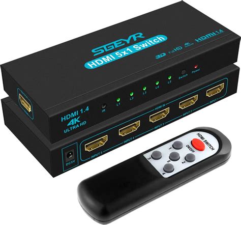 Sgeyr Switch Hdmi Entr Es Sortie Prise Hdmi Multiple Switch Hdmi