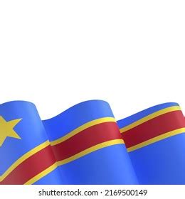 Dr Congo Flag Design National Independence Stock Illustration