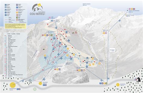 Pistenplan Courmayeur Offene Lifte Pisten Skipanorama