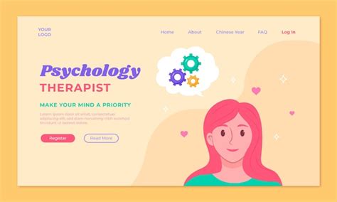 Free Vector Hand Drawn Psychologist Help Landing Page