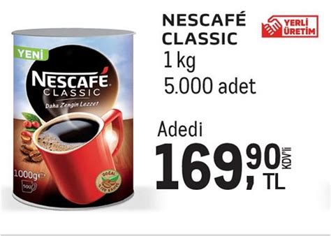 Nescafe Classic 1 Kg İndirimde Market