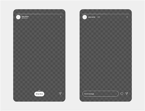 instagram mobile app story interface template instagram stories mock
