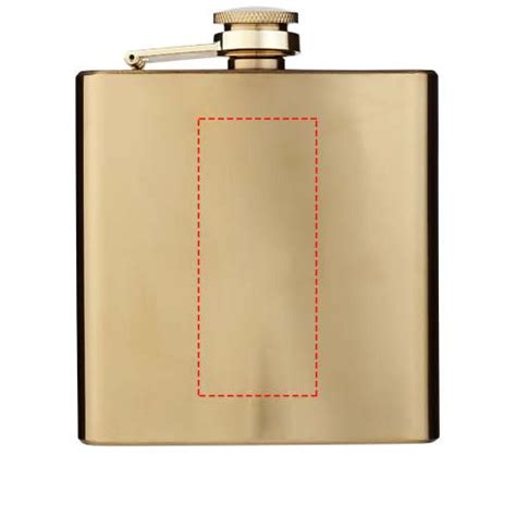 Elixer 175 Ml Gold Hip Flask Jsm Brand Exposure