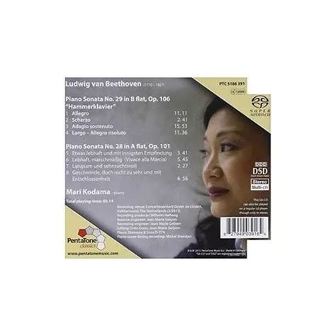 Beethoven Kodama Mari Piano Sonatas Hybrid Sacd Usa Sacd En Venta En