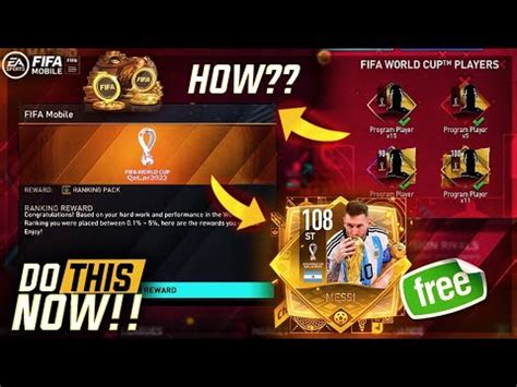 DO THIS NOW AND GET A 108 TOTT PLAYER FOR FREE FIFA MOBILE 22 YouTube