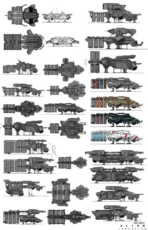 Alien isolation, Spaceship concept, Concept ships