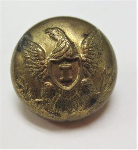 Fine Union Civil War Eagle I Infantry Button Battleground Antiques