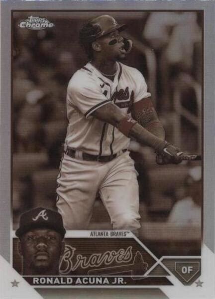 Topps Chrome Sepia Refractor Ronald Acu A Jr For Sale