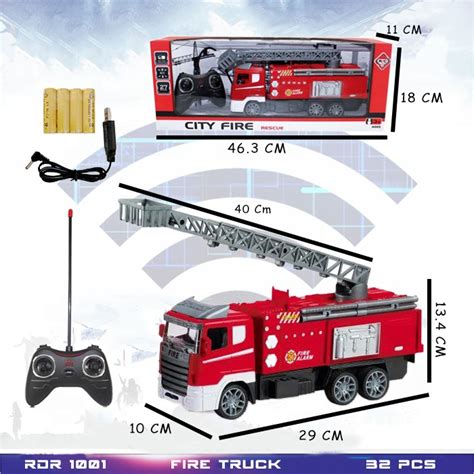 Jual RDR1076 RC Mobil Pemadam Kebakaran Fire Truck Mainan Anak Mobilan