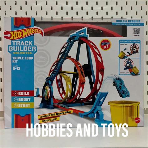 ORIGINAL Hot Wheels Track Builder Triple Loop Kit Shopee Malaysia