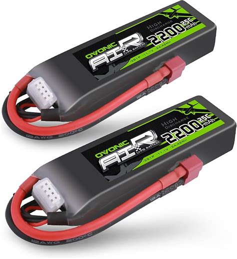 OVONIC RC Lipo Akku 3S 11 1V 2200mAh 25C Deans T Stecker LiPo Batterie