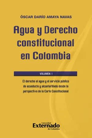 PDF Agua Y Derecho Constitucional En Colombia Volumen I El Derecho