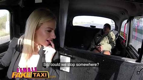 Female Fake Taxi Big Tits Sexy Blonde Fucked By Her First Big Black