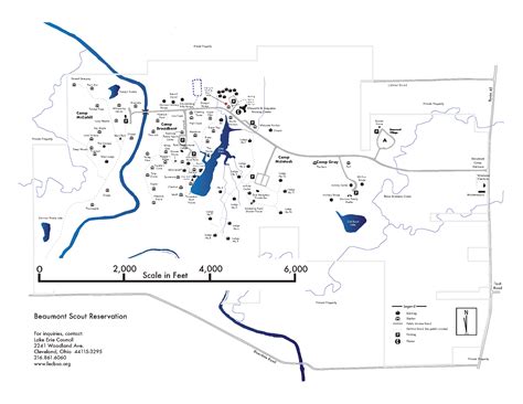 BSR Map — Beaumont Scout Reservation