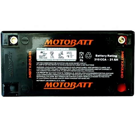 Bateria Premium Motobatt Mbtx20uhd Moto Socorro Bateria Para Motos Motobatt