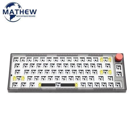 Mathew Tech MK Pro Gasket Mechanical Keyboard Kit Percent Hot Swappable Mode Lubed Stab