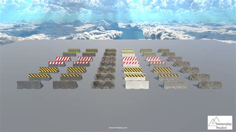 Concrete Barrier Mix Pack (Pin Type)