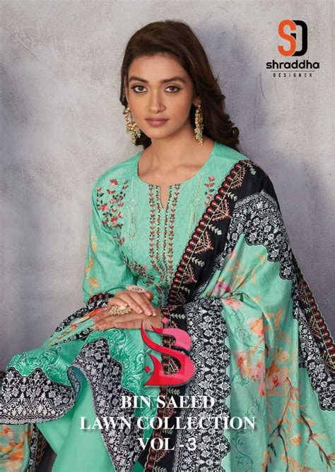 Bin Saeed Lawn Collection Vol 3 By Shraddha Designer Cotton Pakistani